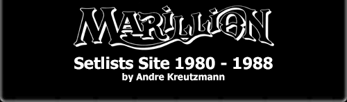 Marillion Setlists 1980-1988
