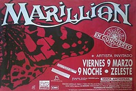 Concert Poster - Zeleste, Barcelona - 09.03.1990