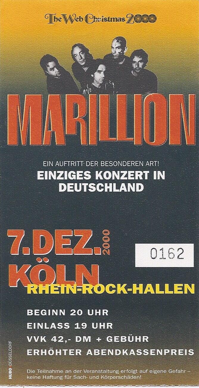 2000 - Marillion Setlists 1980-1988